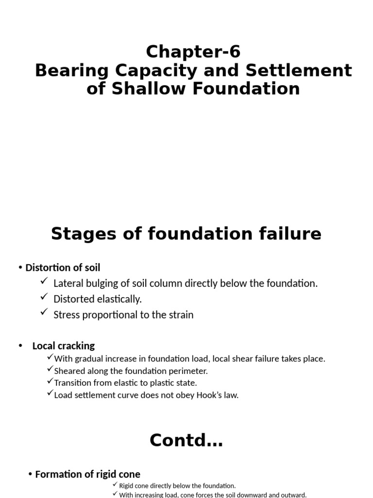 Bearing Capacity of Shallow Foundations | PDF | Strength Of Materials ...
