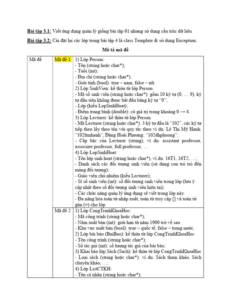 Bai Tap 03 | PDF