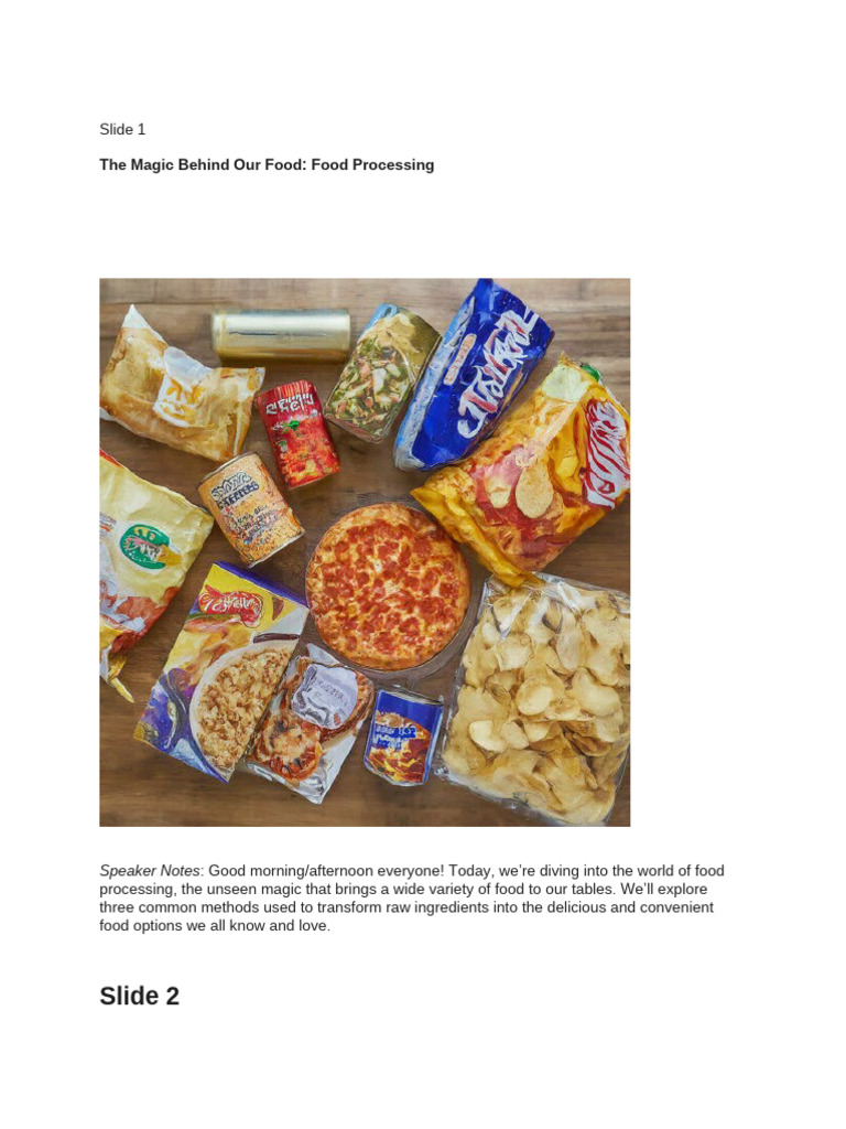 Understanding Food Processing Methods | PDF | Food Processing | Dried Fruit