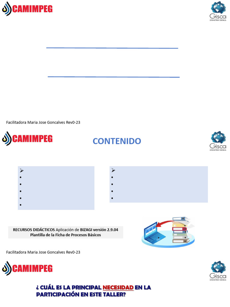 Curso-Taller Bizagi Camimpeg I (Rev1-23) | PDF | Procesos de negocio ...