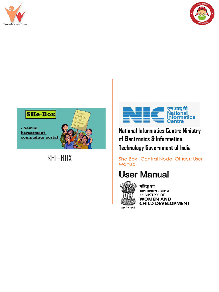 She-Box User Manual for Nodal Officers | PDF | Login | World Wide Web
