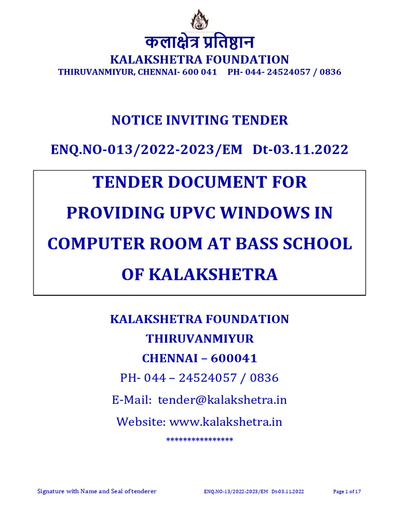 NIT UPVC Windows Bass 141122 | PDF | Cheque | Window