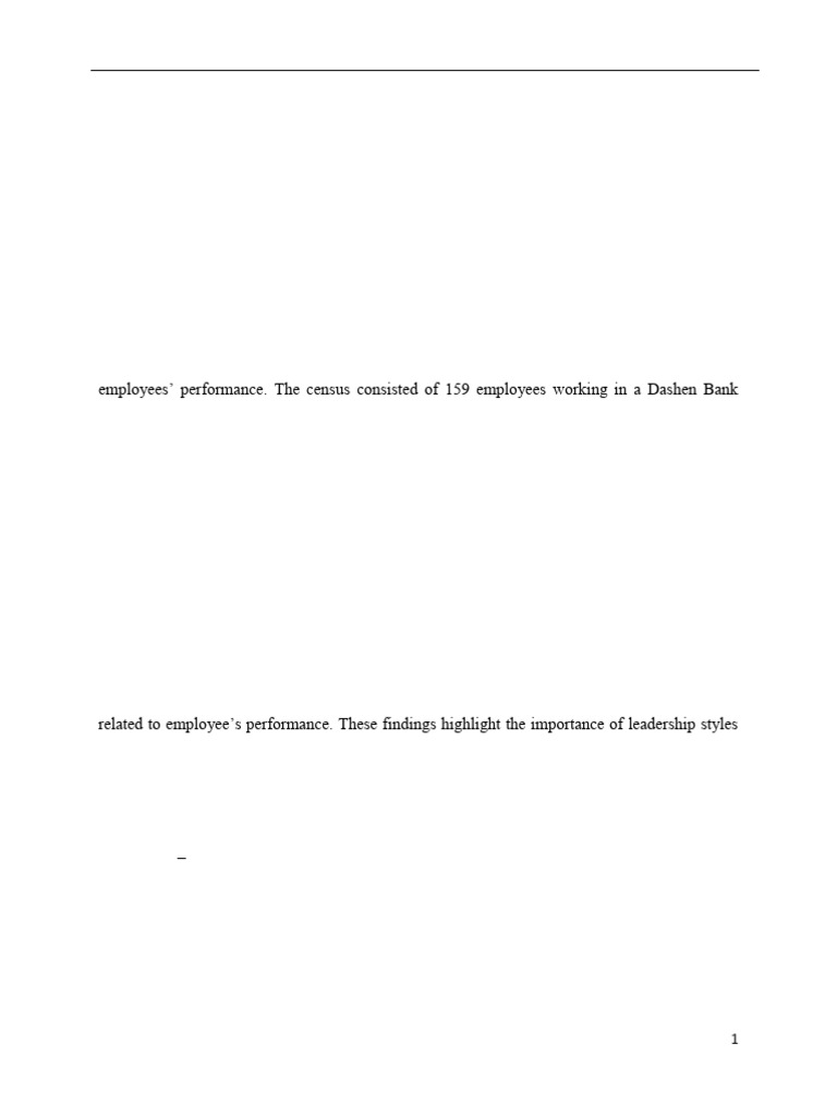 Leadership Styles Impact on Employee Performance | PDF | Leadership ...