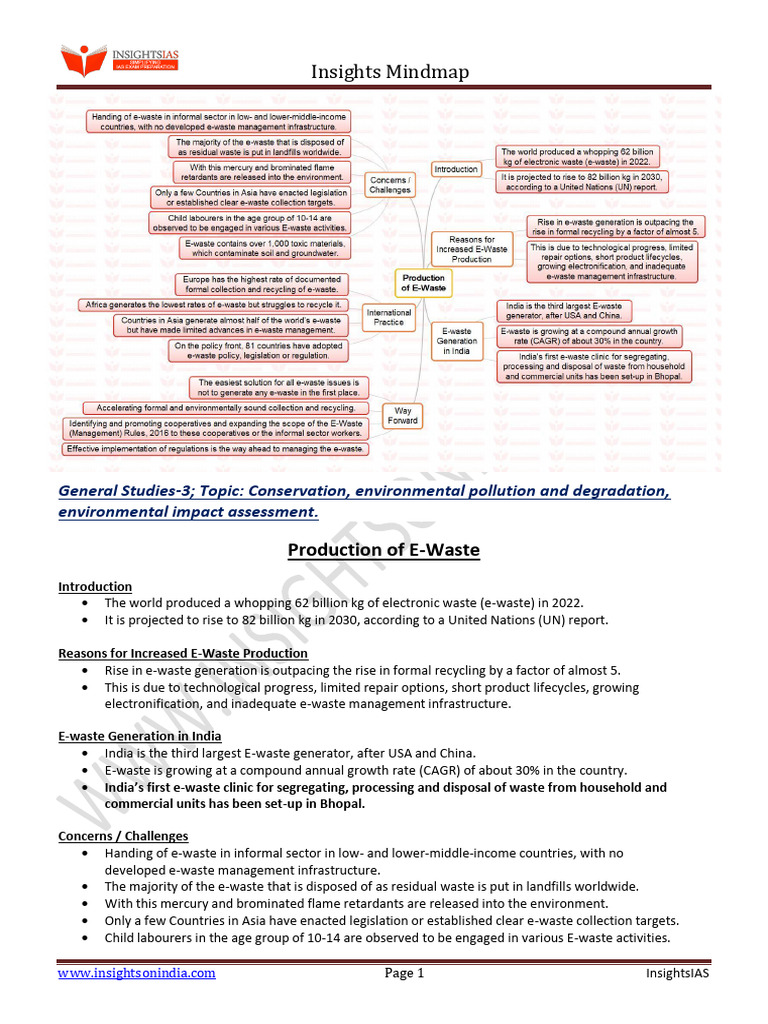Production of E Waste | PDF | Electronic Waste | Recycling