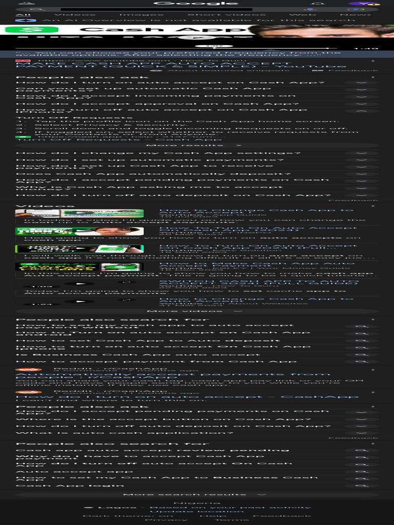 How To Set My Cash App To Auto Accept Payment - Google Search | PDF |  Cyberspace | Mobile Software