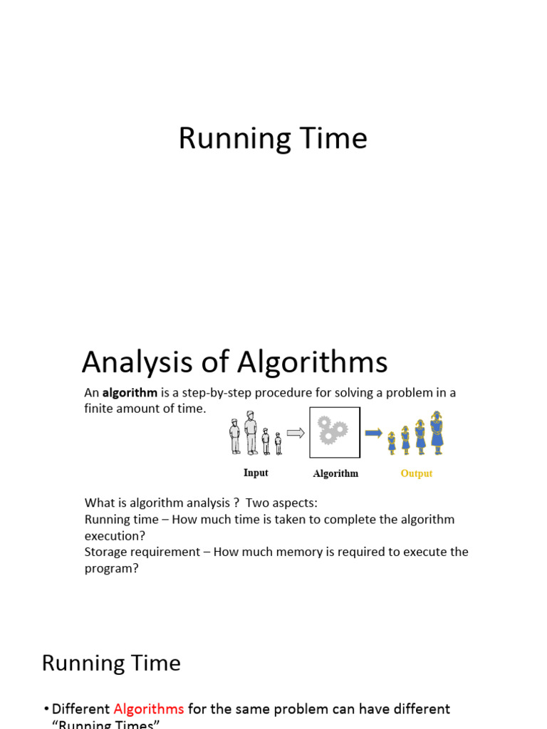 Understanding Algorithm Running Time Analysis | PDF | Algorithms ...