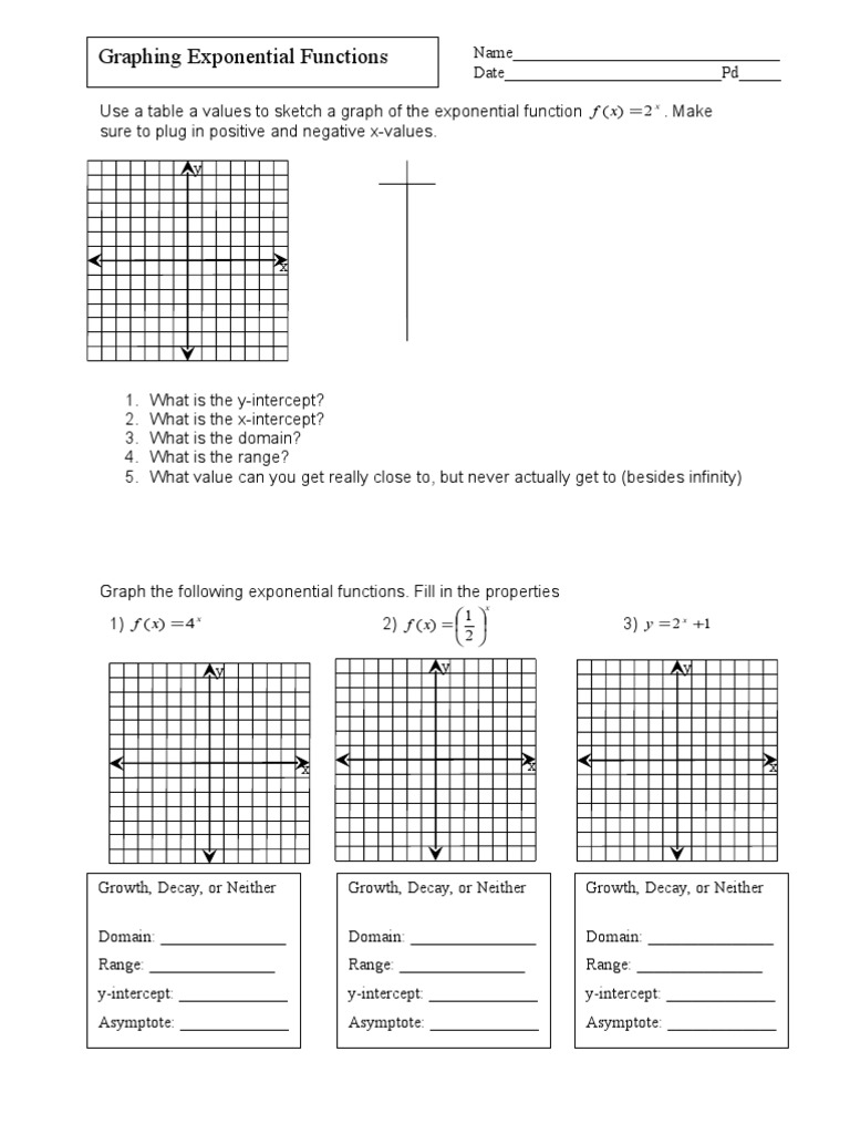 Graphing Exponential Functions Guide | PDF | Computers