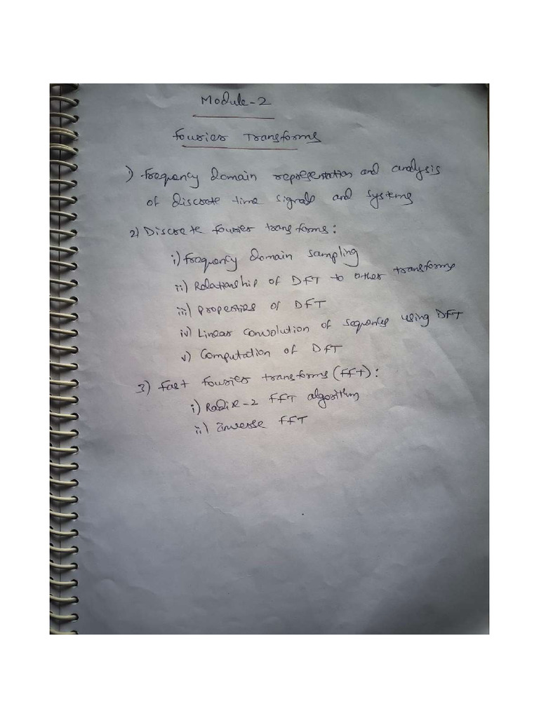 DSP Module 2 | PDF