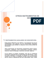 Otros Instrumentos de Descripcion