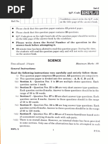 SET - 2 Science
