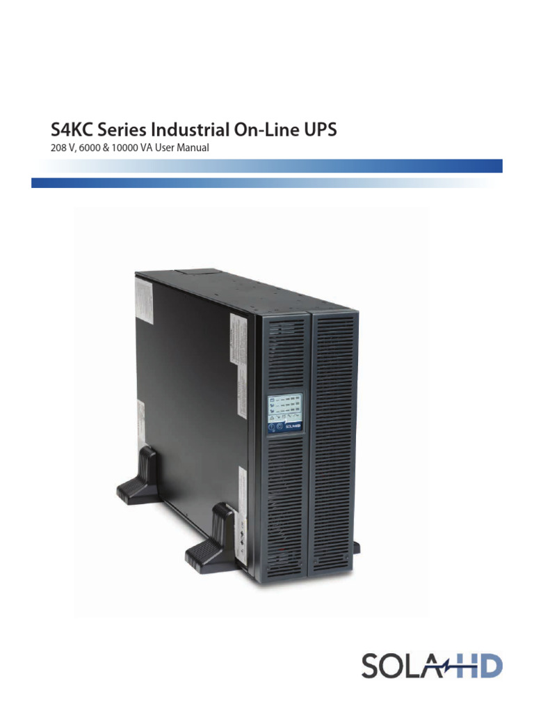 S4KC Series UPS User Manual | PDF | Power Inverter | Electromagnetic ...
