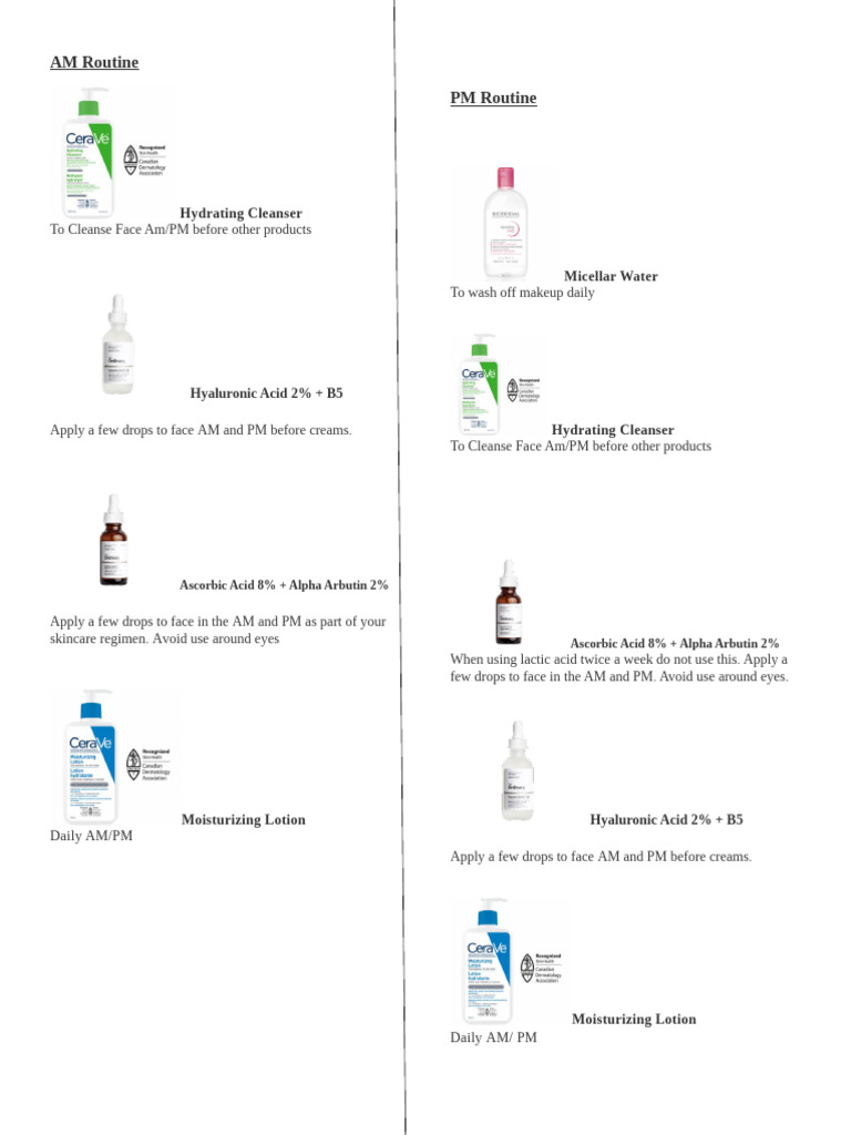 Skincare Routine | PDF