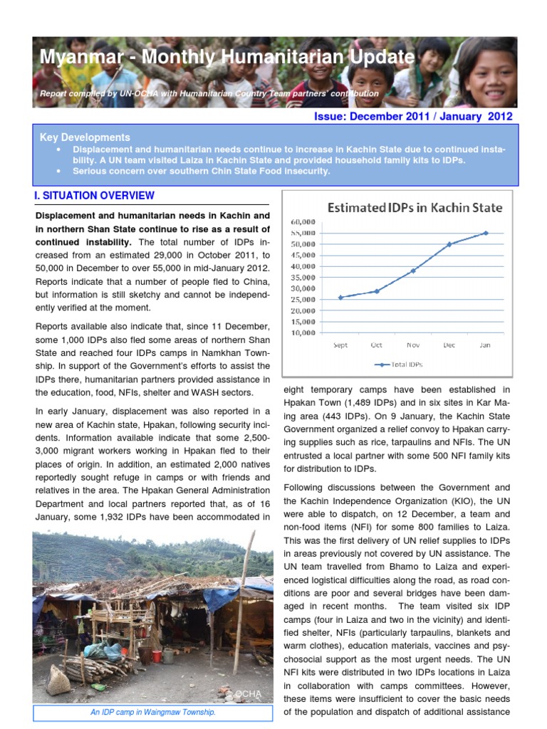 Myanmar - Monthly Humanitarian Update Dec and Jan 2012 FINAL-UN Ocha ...