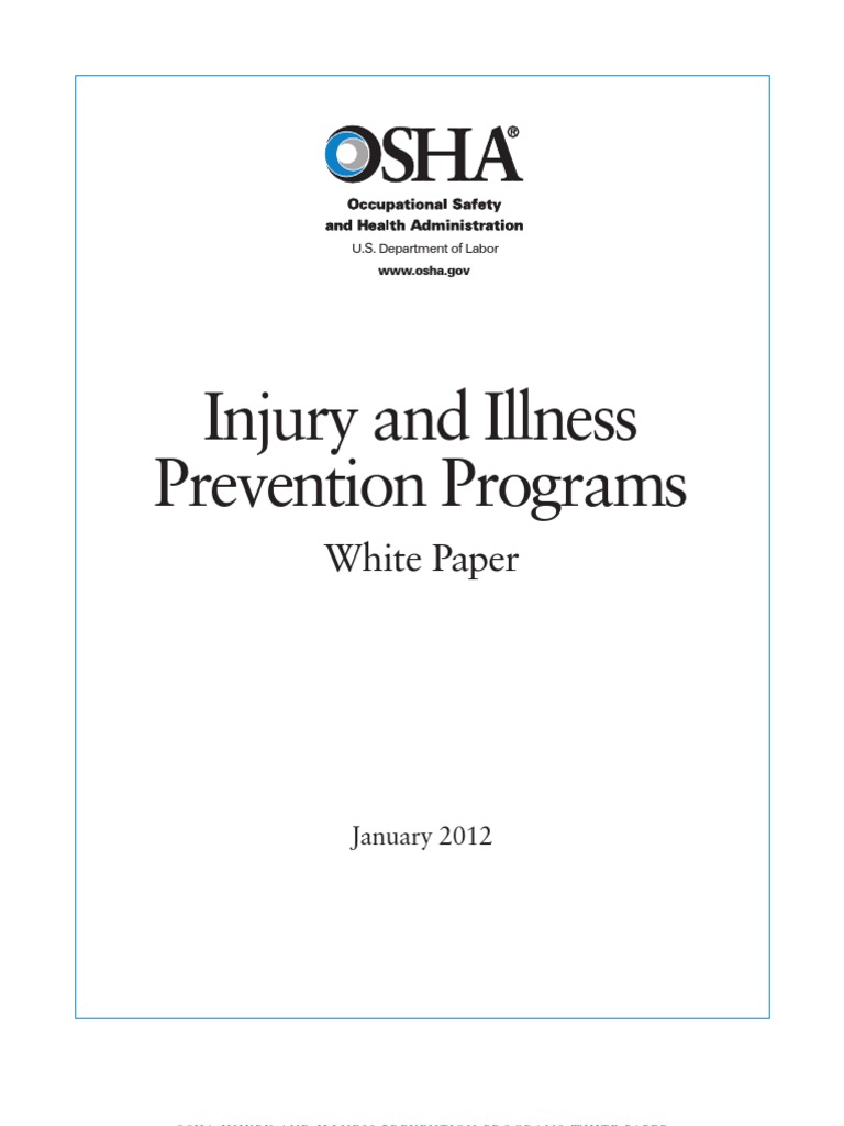 Injury and Illness Prevention Programs White Paper | PDF | Occupational ...