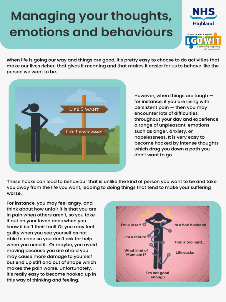 Strategies for Managing Pain and Emotions | PDF | Mindfulness | Thought