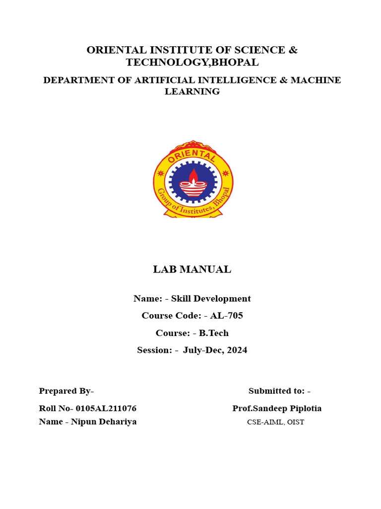 SDLLab Manual Updated | PDF | Computer Engineering | Software Development