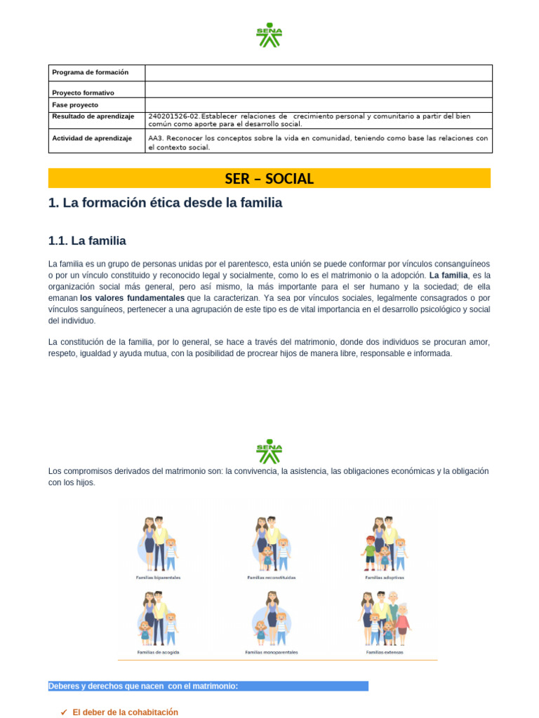 Ser Social | PDF | Toma de decisiones | Familia