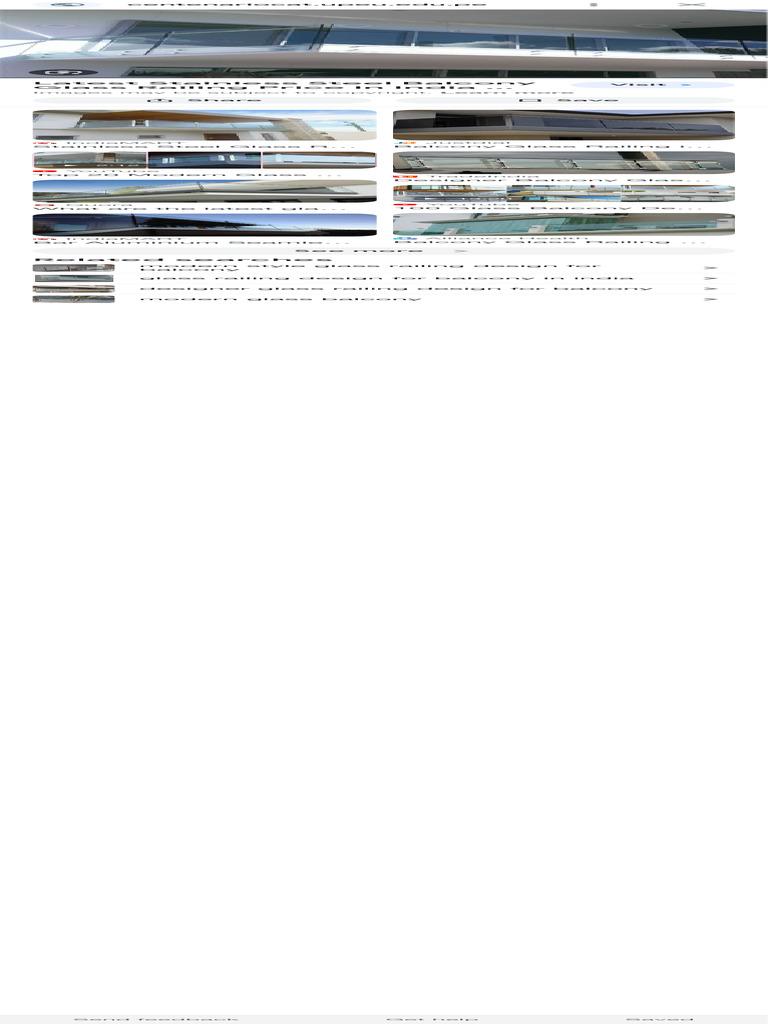 Modern Balcony Glass Railing - Google Search | PDF