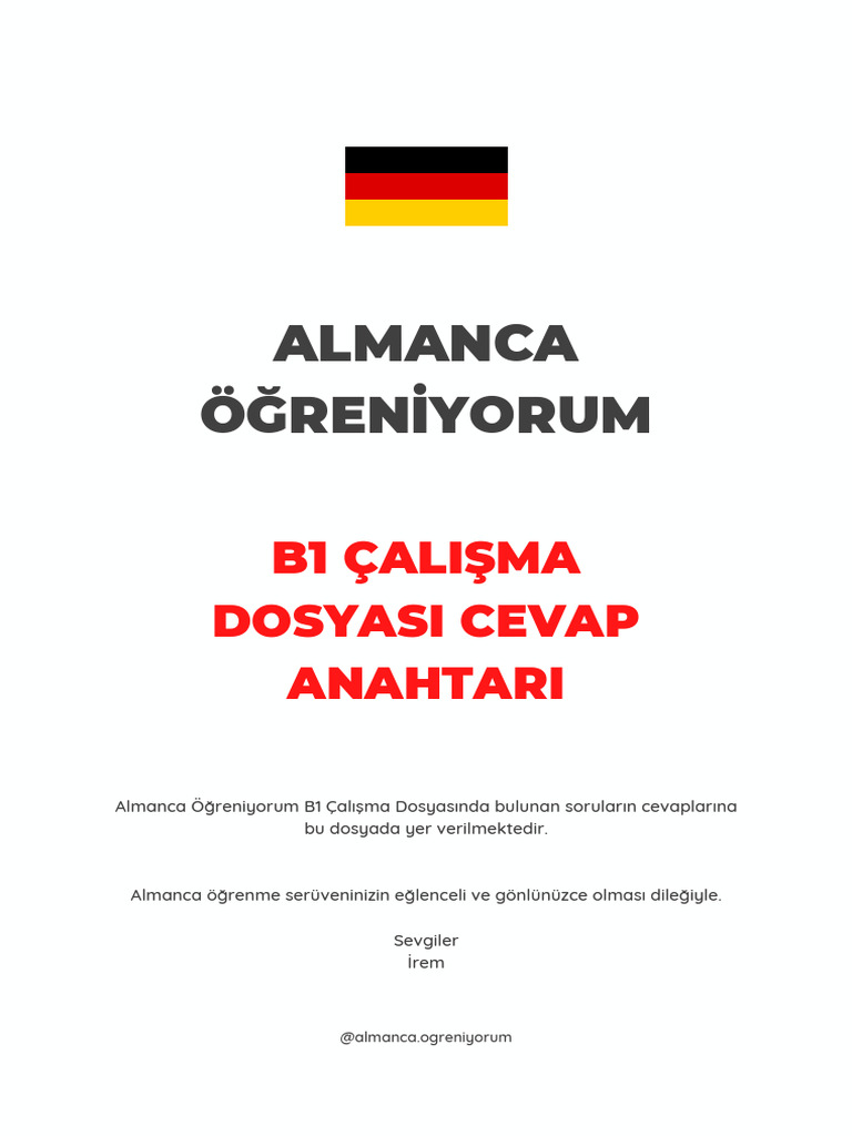 Ebook B1 Cevap Anahtari | PDF
