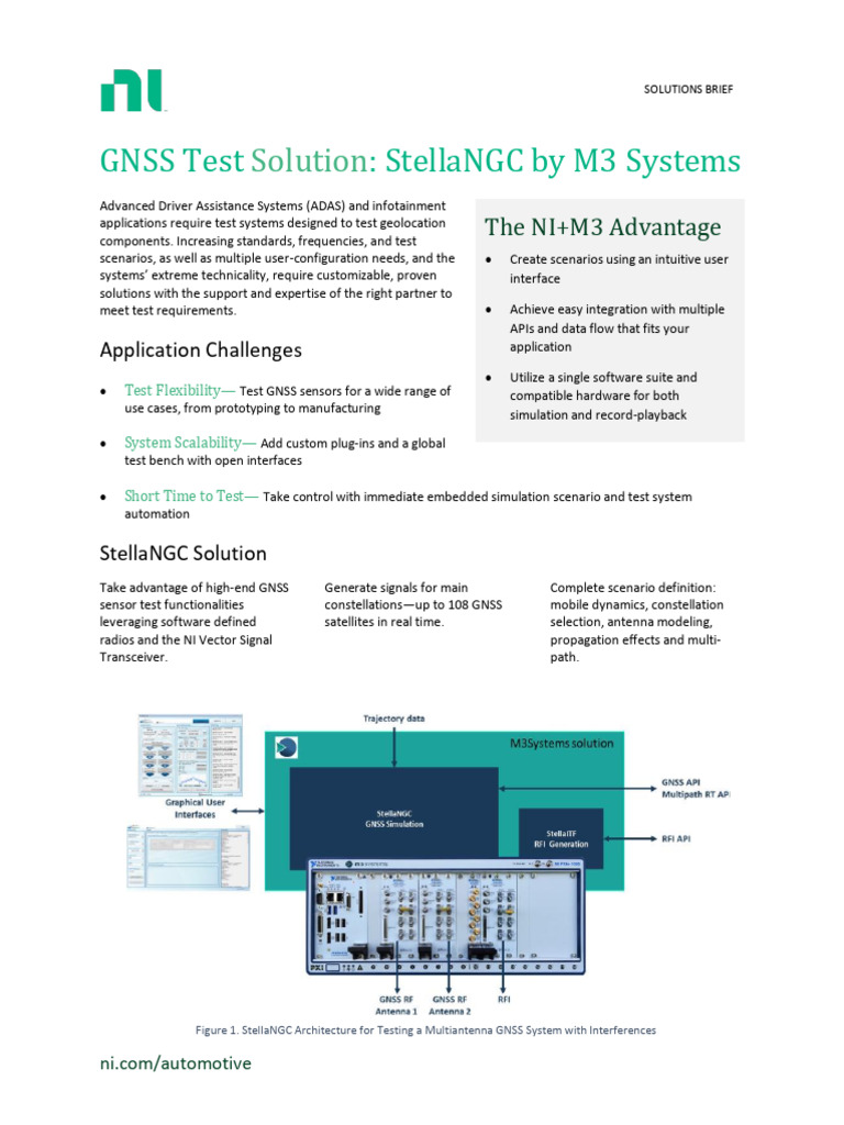 GNSS Test Solutions for ADAS Validation | PDF | Information And ...