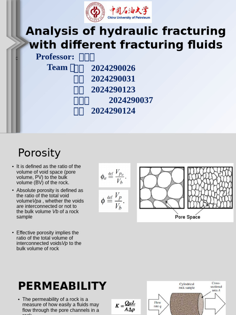Analysis of Hydraulic Fracturing With Different Fracturing Fluids | PDF ...