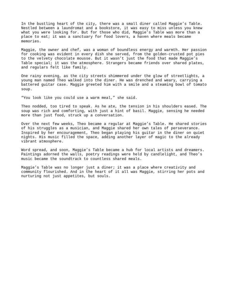 Food Story | PDF