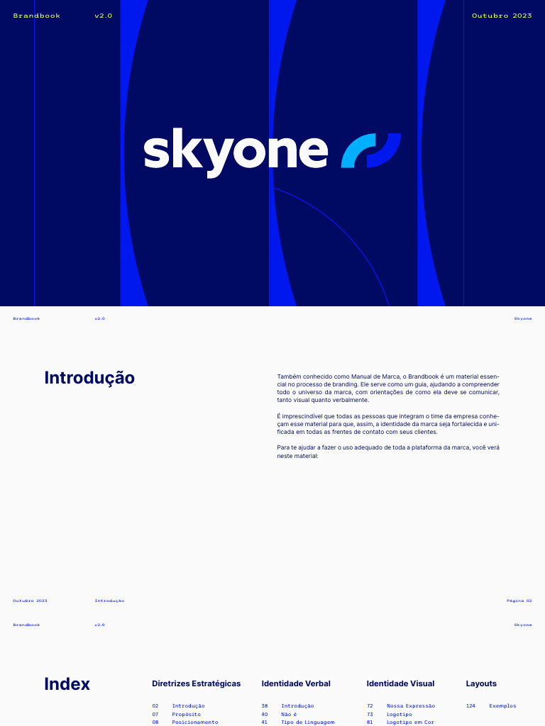 Guia Completo do Brandbook Skyone | PDF | Marca | Computação em nuvem