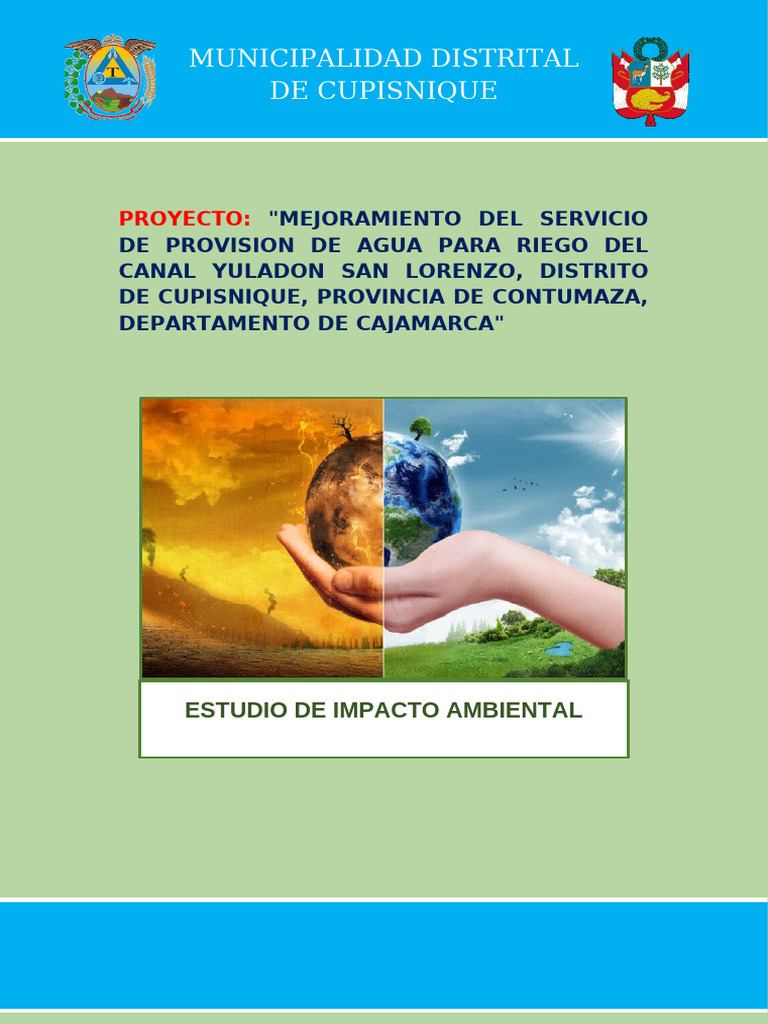 Estudio de Impacto Ambiental | PDF | Residuos | Entorno natural