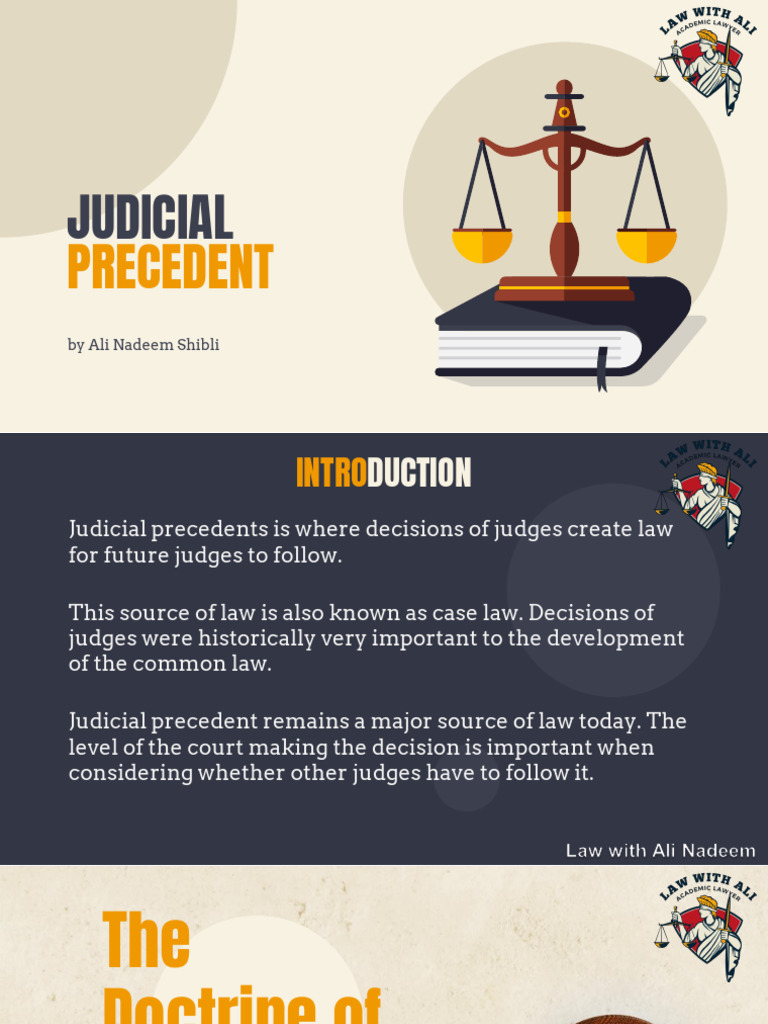 Understanding Judicial Precedent in Law | PDF | Precedent | Appeal