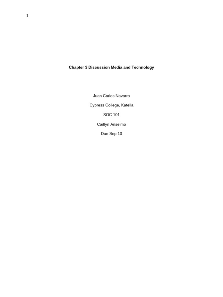 Chapter 3 Discussion | PDF