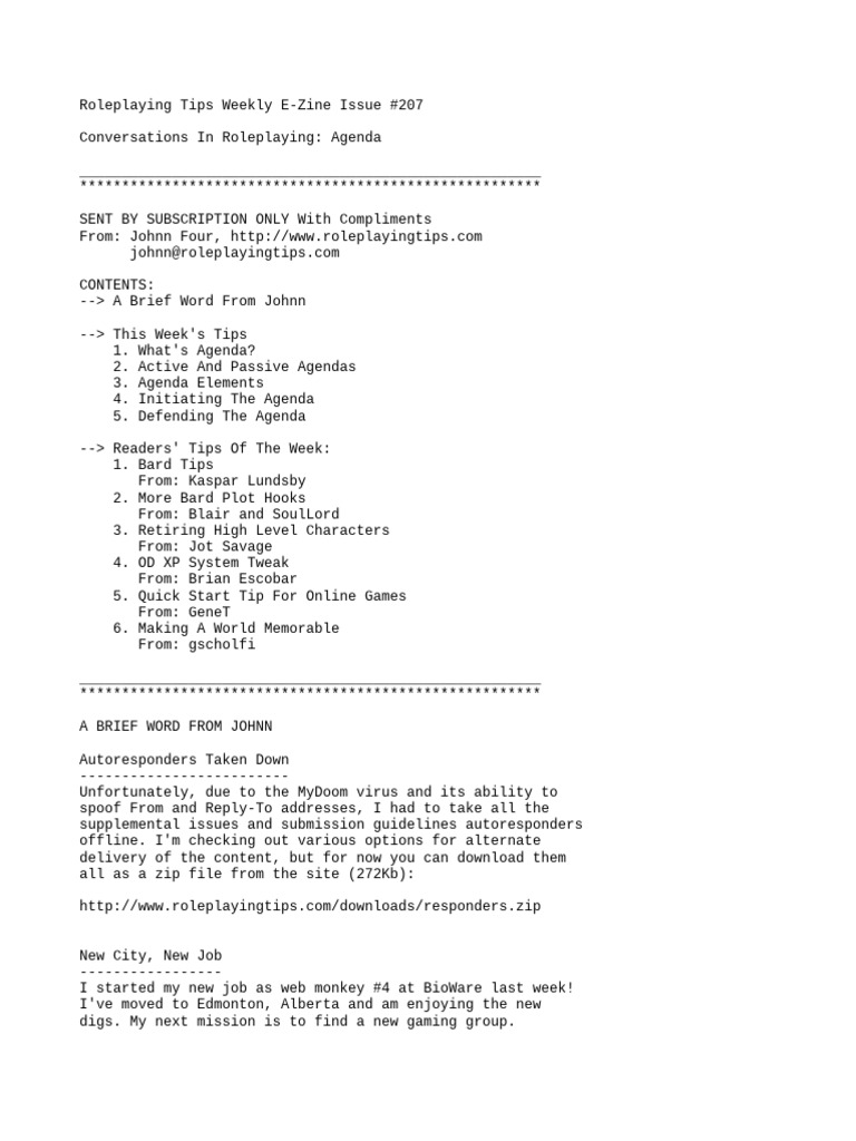 Issue 207 | PDF | Role Playing Games