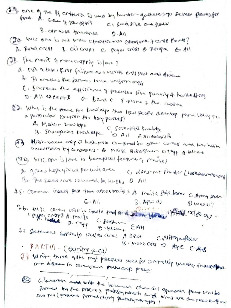 Document For Agriculture Note Unit 5 | PDF