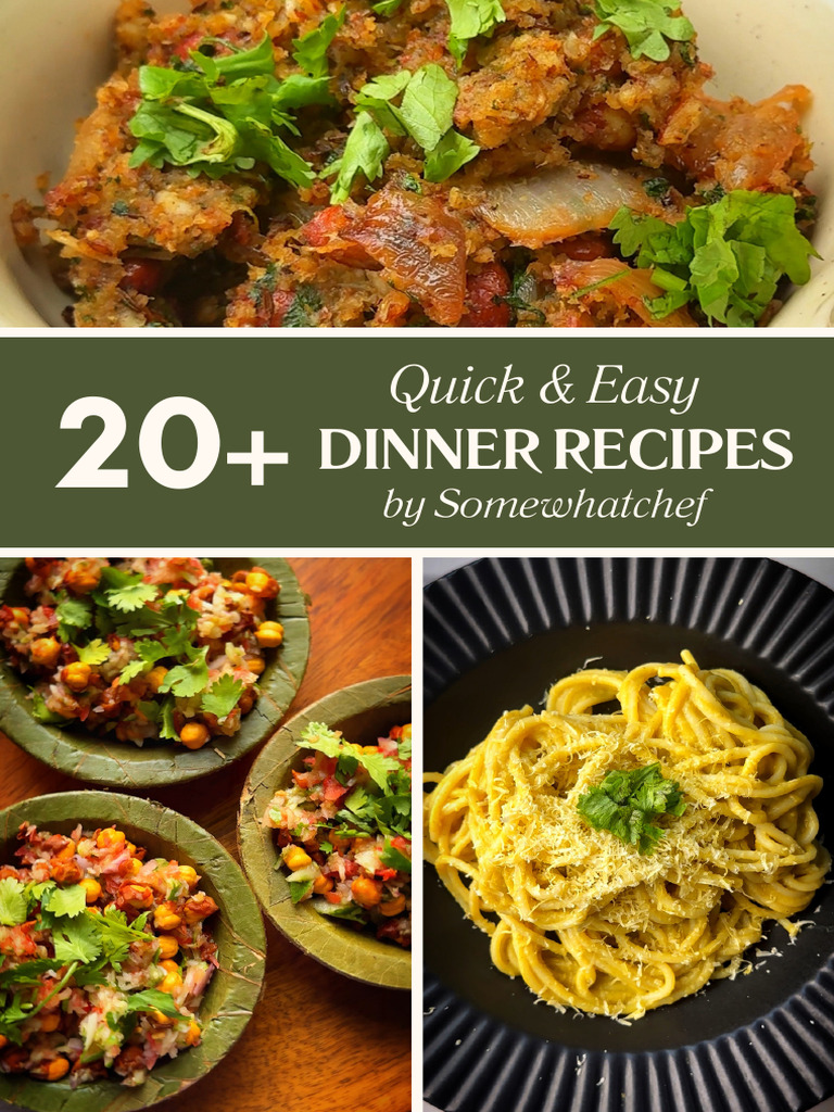 Easy Dinner Recipes by Somewhatchef | PDF