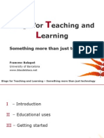 Blogs For Teaching and Learning