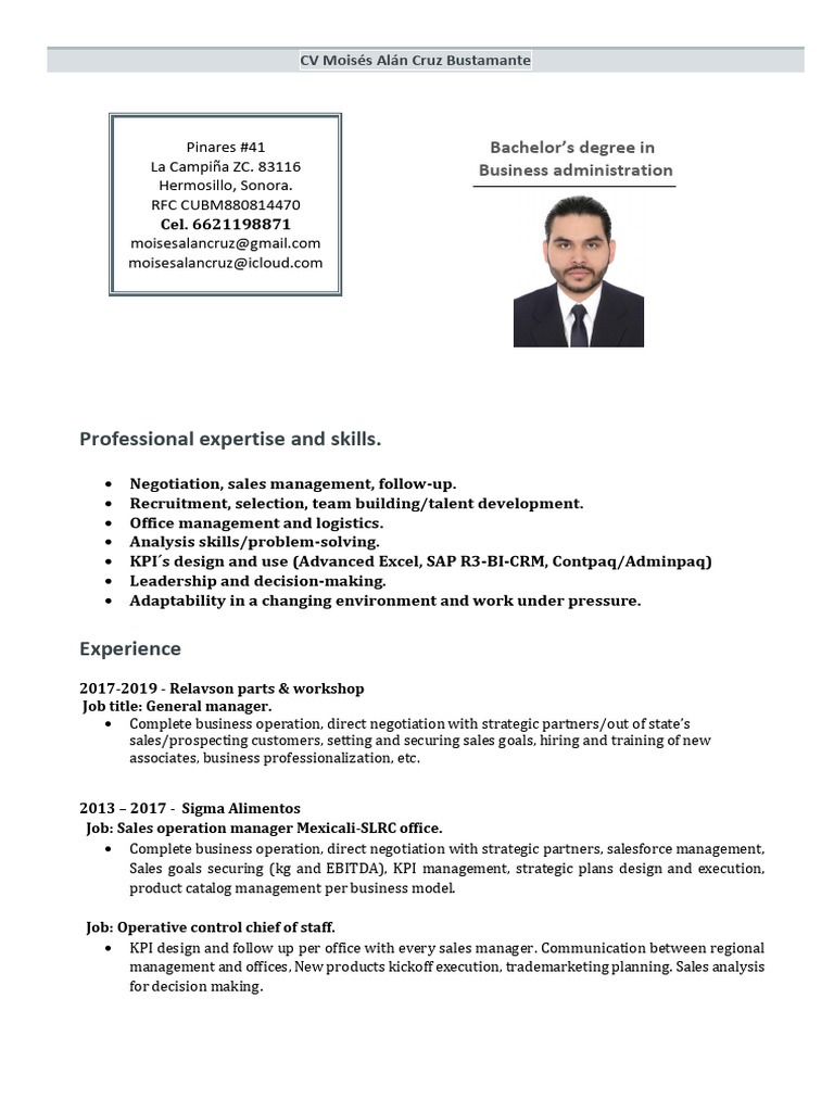 CV MCruz ENG | PDF