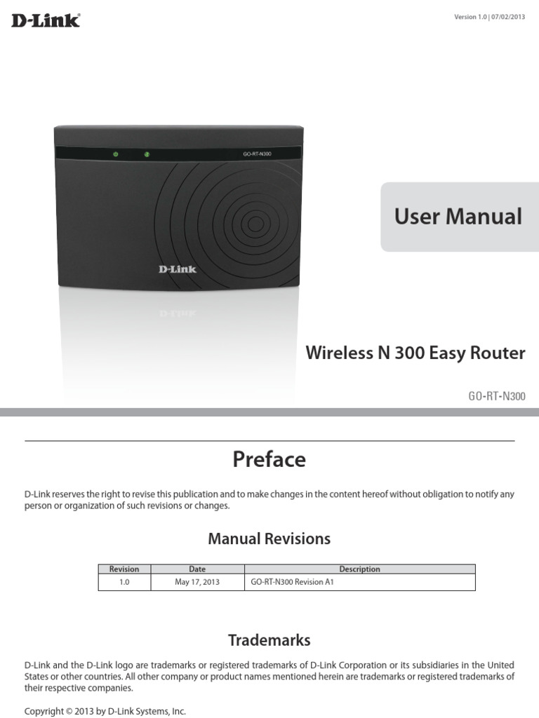 Go RT n300 Manual v1 00 en Eu | PDF | Ip Address | Computer Network