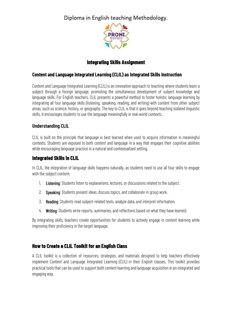 3.4 CLIL Assignment | PDF | Lesson Plan | Reading Comprehension