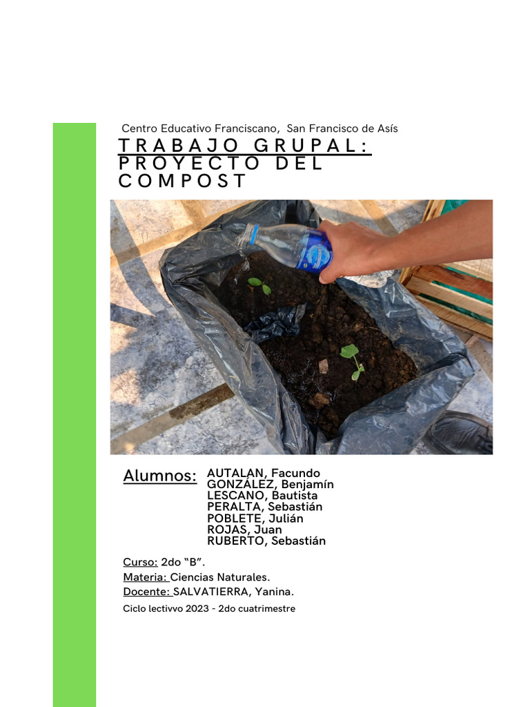 Informe sobre Proyecto de Compost 2023 | PDF | Compost | Plantas