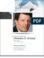 Nicholas Kristof is Documented@Davos Transcript