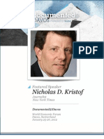 Nicholas Kristof Is Documented@Davos Transcript