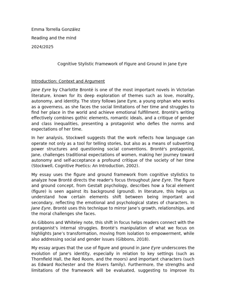 Applying and Critically Evaluating The Cognitive Stylistic Framework of ...