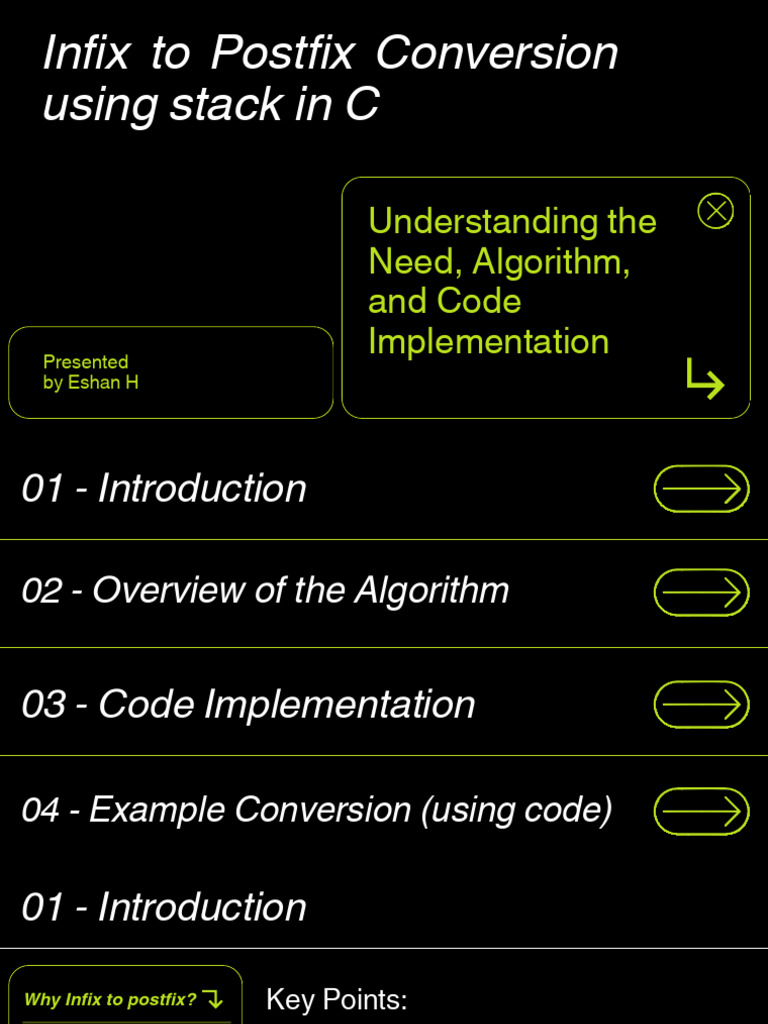 Infix To Postfix Conversion in Using Stack in C-2 | PDF | Computer ...