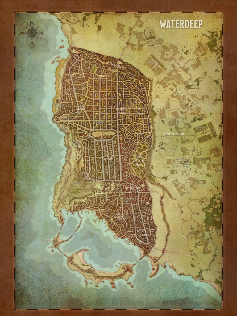 Waterdeep Map PDF