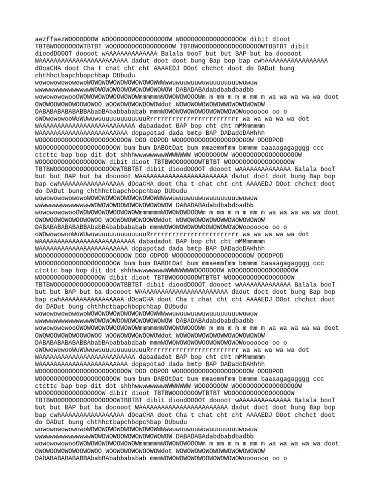 Repetitive Sound Patterns Document | PDF
