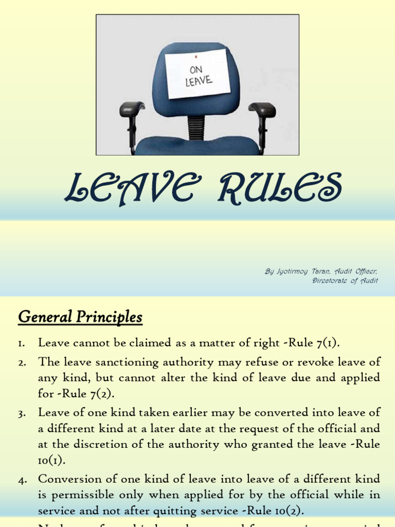 Comprehensive Leave Rules for Government Servants | PDF | Miscarriage ...