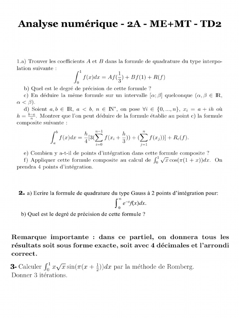 TD2 Questions | PDF