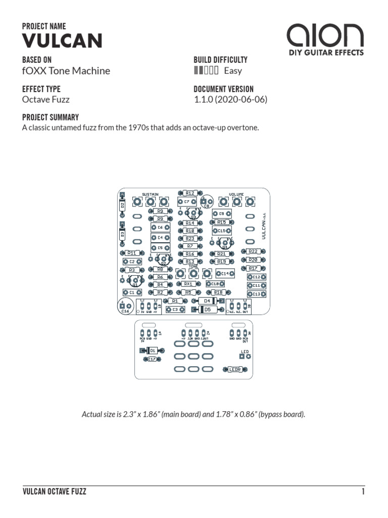 Vulcan Octave Fuzz Build Guide | PDF | Bipolar Junction Transistor ...