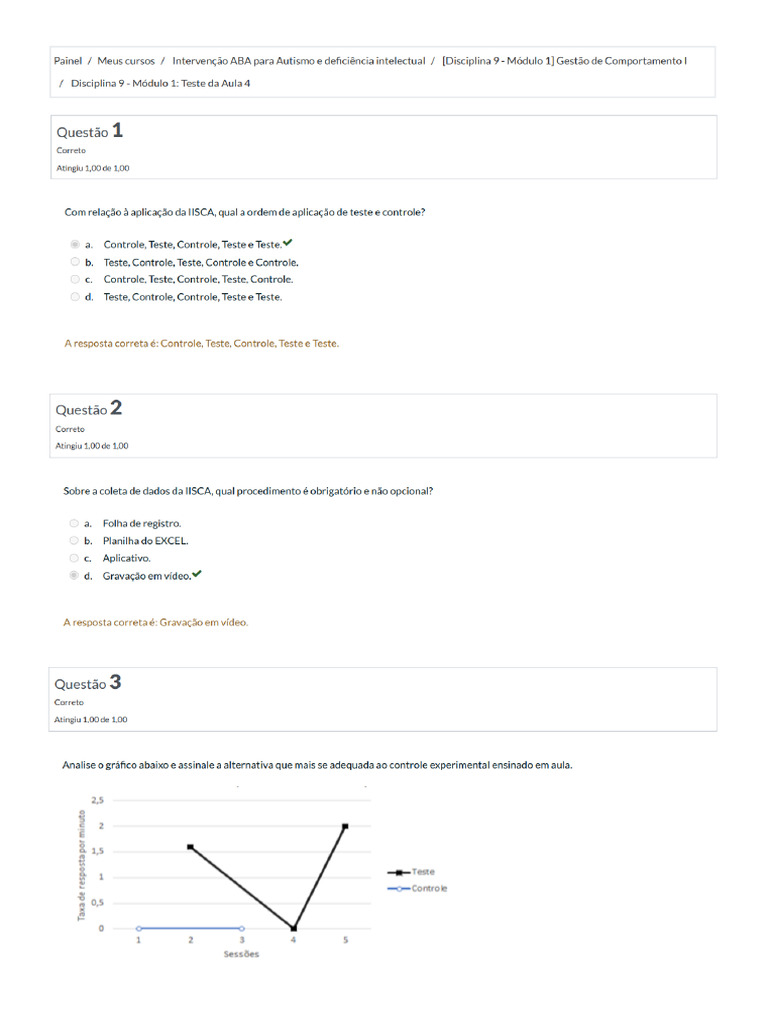 Disciplina 9 - Módulo 1 - Teste Da Aula 4 | PDF