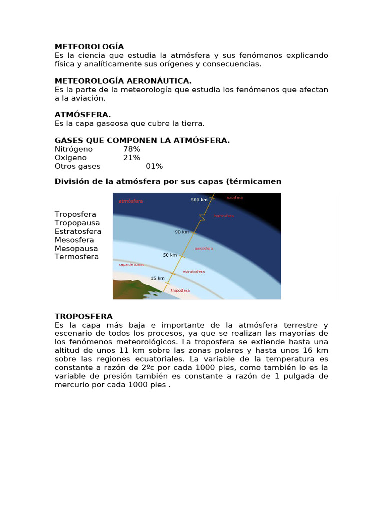 Fundamentos de Meteorología y Climas | PDF | Nube | Atmósfera