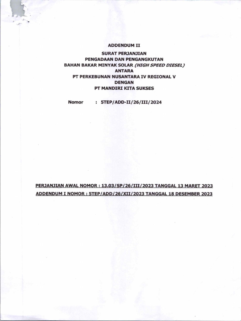 Addendum II - 1 | PDF